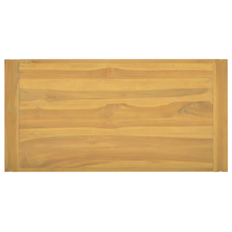 Wand-Badregal 90x45x35 cm Massivholz Teak