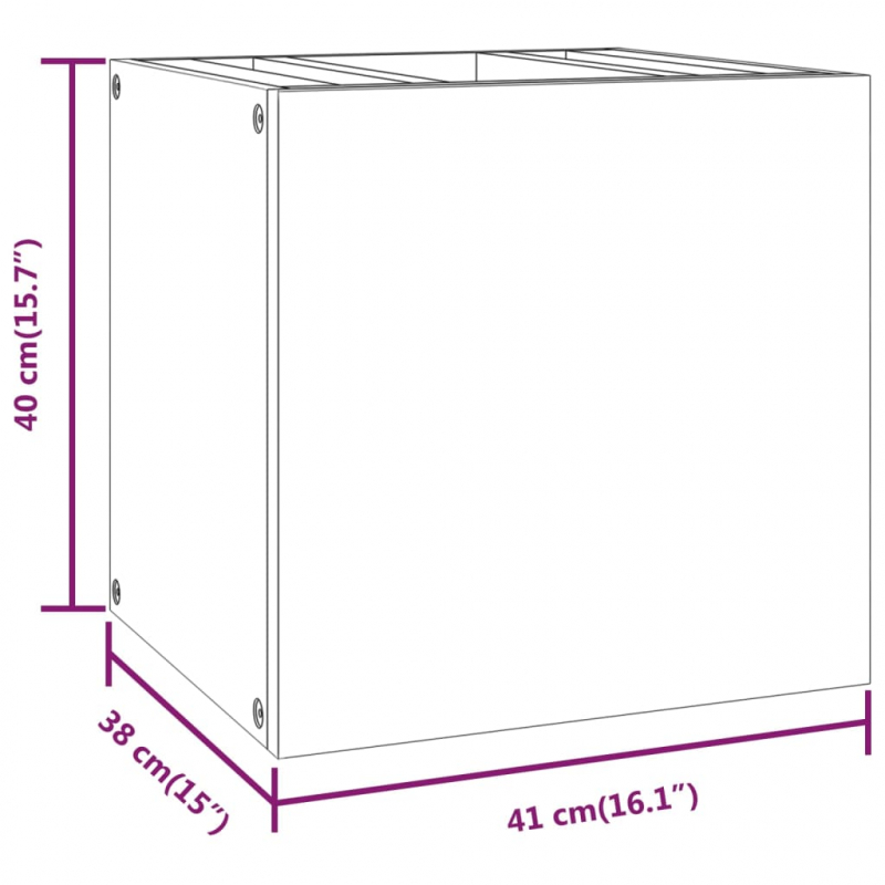 Wand-Badschrank 41x38x40 cm Massivholz Teak