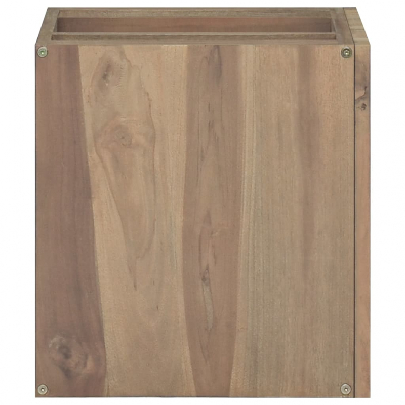 Wand-Badschrank 46x25,5x40 cm Massivholz Teak