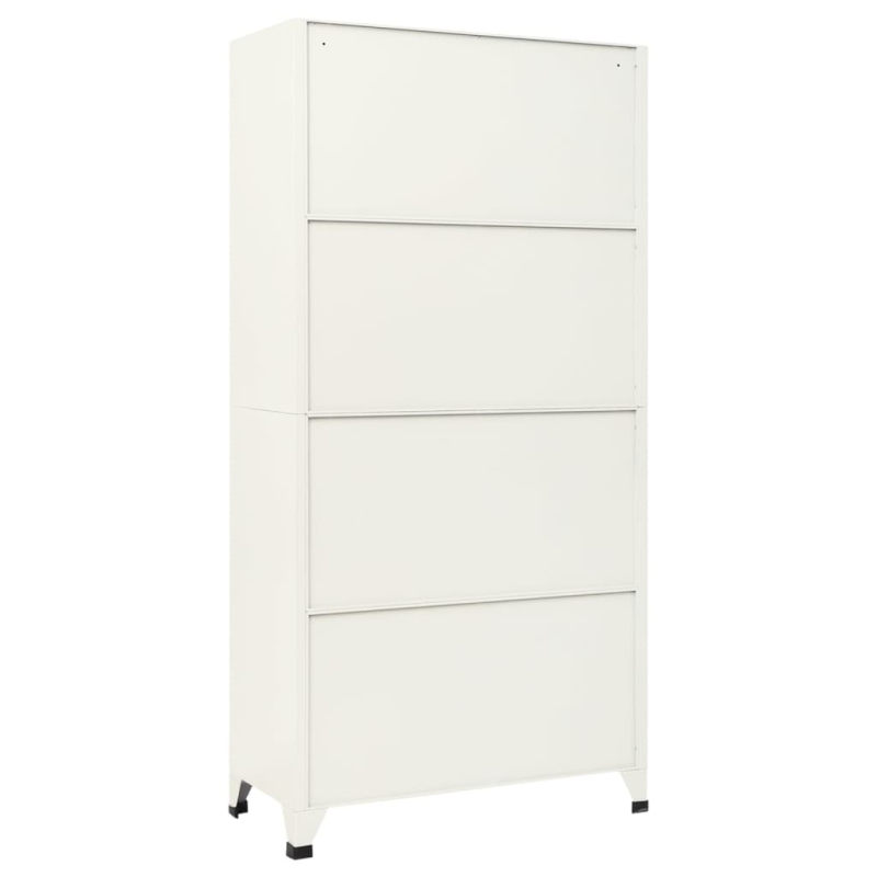 Schließfachschrank Grau und Blau 90x45x180 cm Stahl