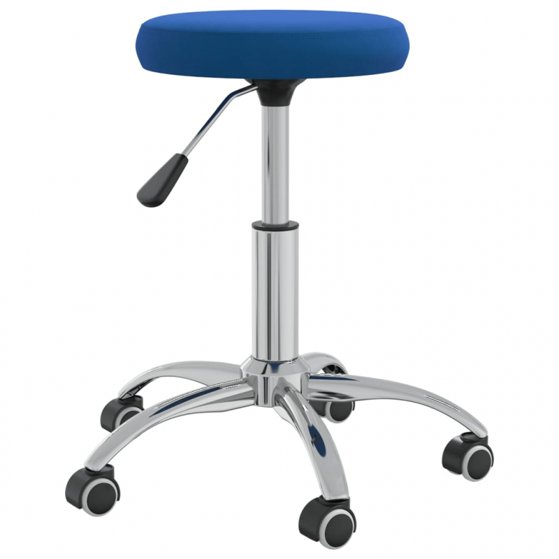 Massagehocker Samt Blau