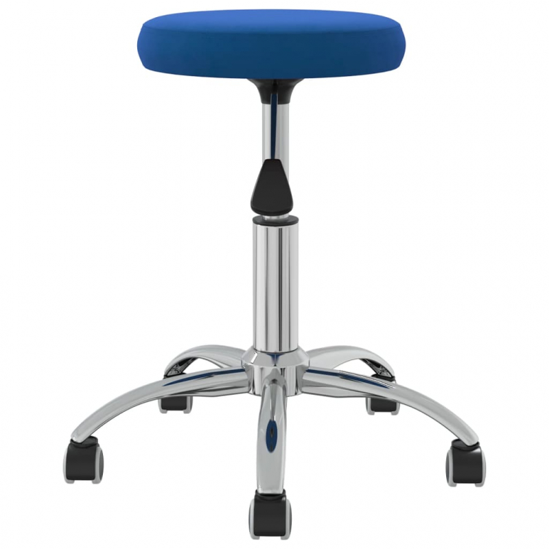 Massagehocker Samt Blau