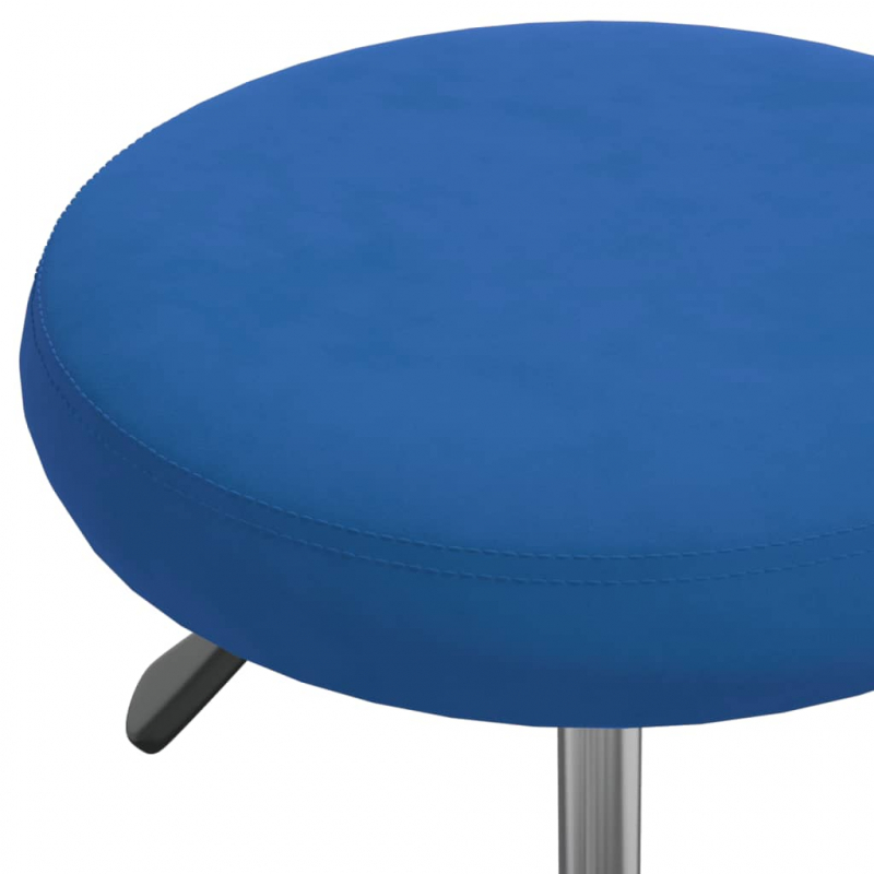 Massagehocker Samt Blau