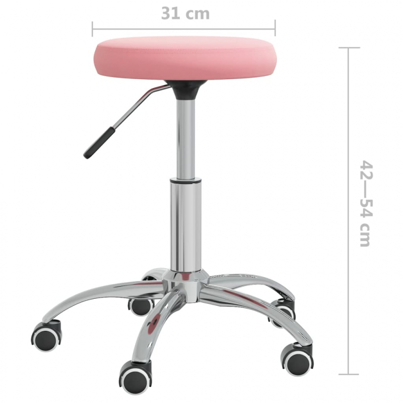 Massagehocker Samt Rosa