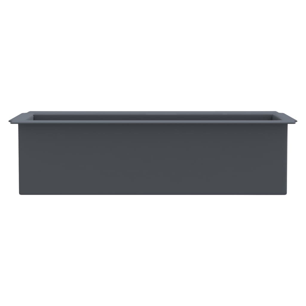 Pflanzkasten für Europaletten 12 Stk. Grau 36x13,5x9,5 cm PP