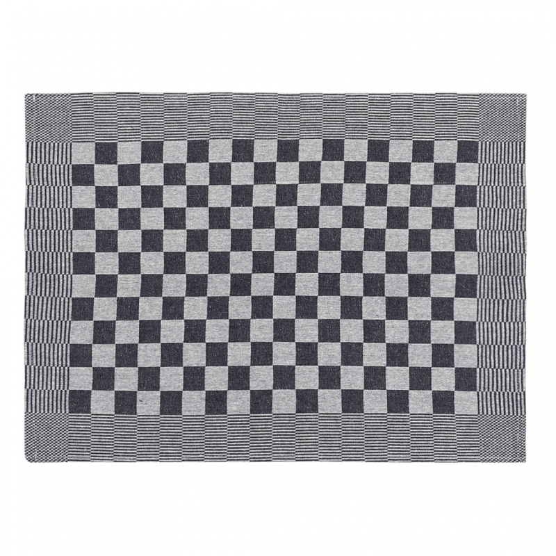 Geschirrtücher 10 Stk. Schwarz und Weiß 50x70 cm Baumwolle