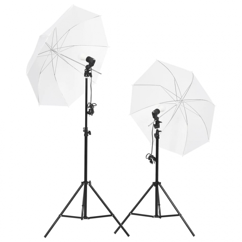 Fotostudio-Set mit Beleuchtung und Hintergrund