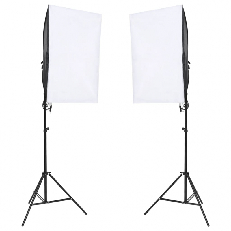 Fotostudio-Set mit Beleuchtung und Hintergrund