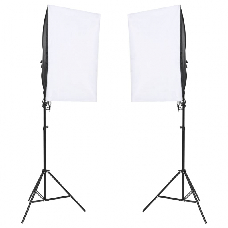 Fotostudio-Set mit Beleuchtung und Hintergrund