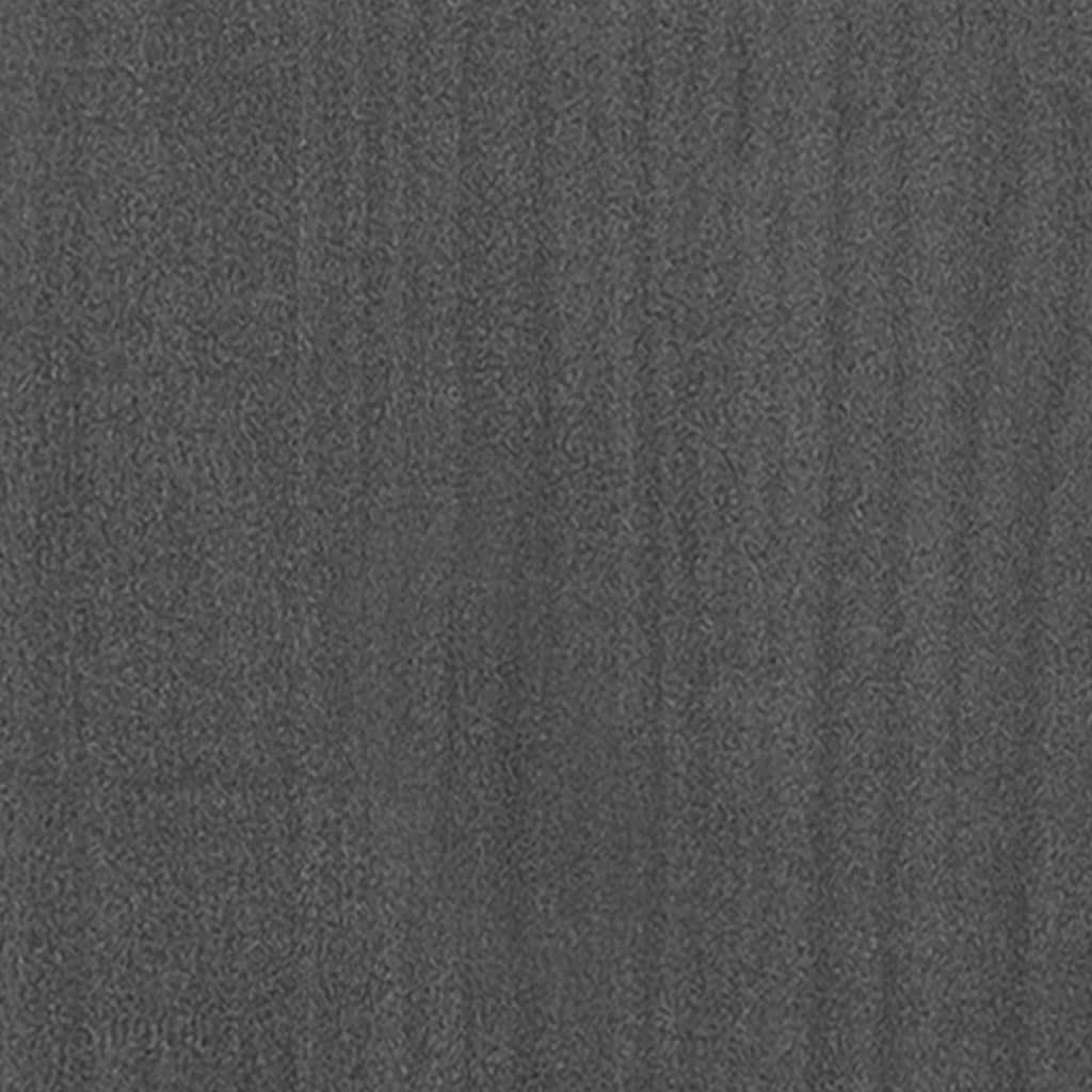 Pflanzkübel Grau 60x31x31 cm Massivholz Kiefer