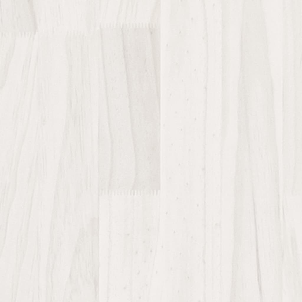 Pflanzkübel Weiß 70x31x70 cm Massivholz Kiefer