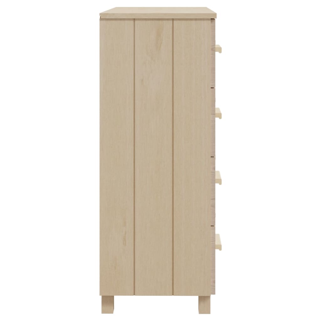 Sideboard HAMAR Honigbraun 79x40x103,5 cm Massivholz Kiefer