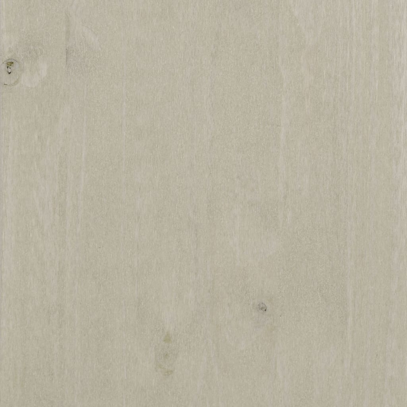 Couchtisch HAMAR Weiß 100x55x35 cm Massivholz Kiefer