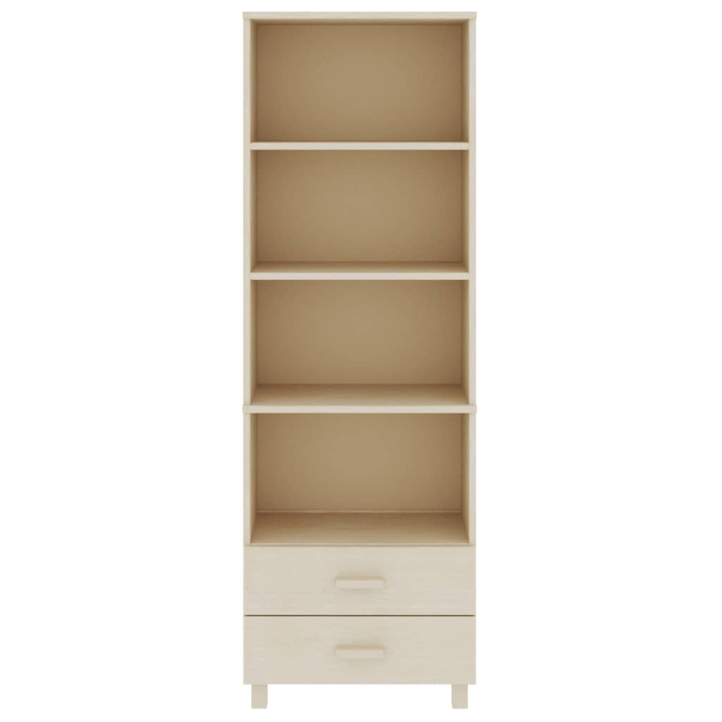 Highboard HAMAR Honigbraun 60x35x180 cm Massivholz Kiefer