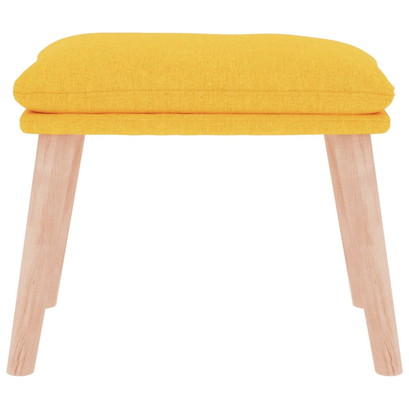 Fußhocker Senfgelb 45x29,5x35 cm Stoff
