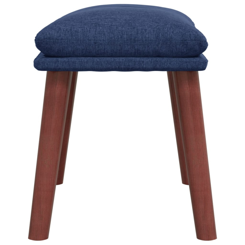 Fußhocker Blau 45x29,5x35 cm Stoff