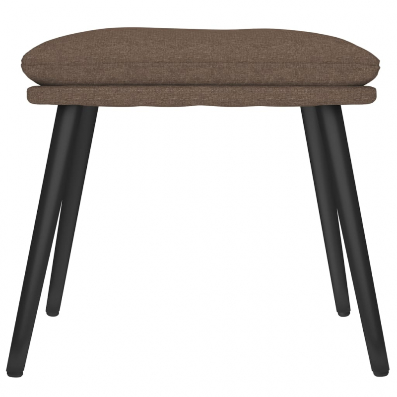 Fußhocker Taupe 45x29,5x35 cm Stoff