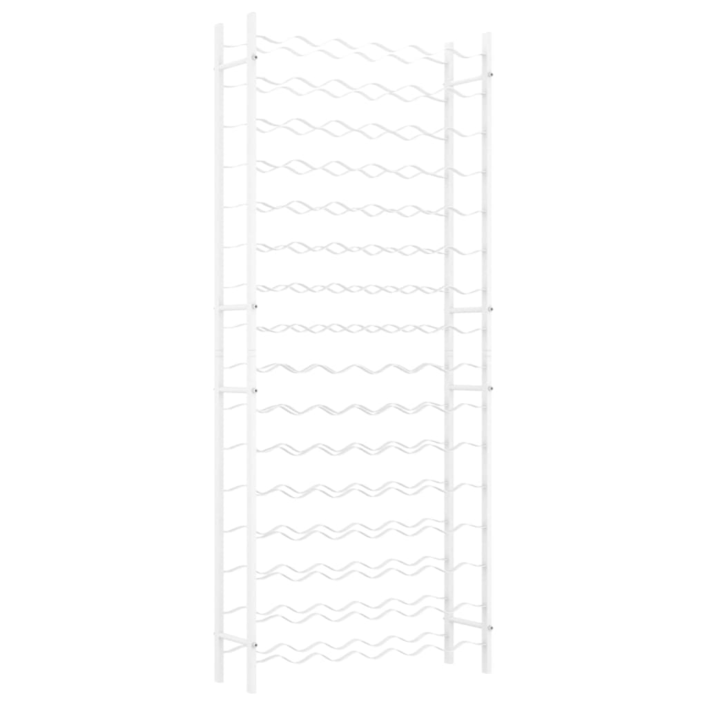 Weinregal für 96 Flaschen Weiß Metall