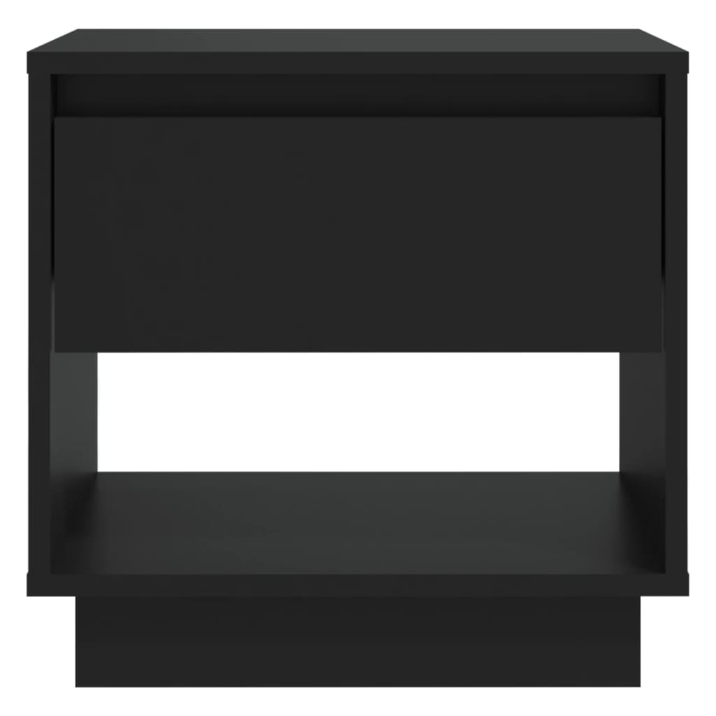 Nachttische 2 Stk. Schwarz 45x34x44 cm Holzwerkstoff