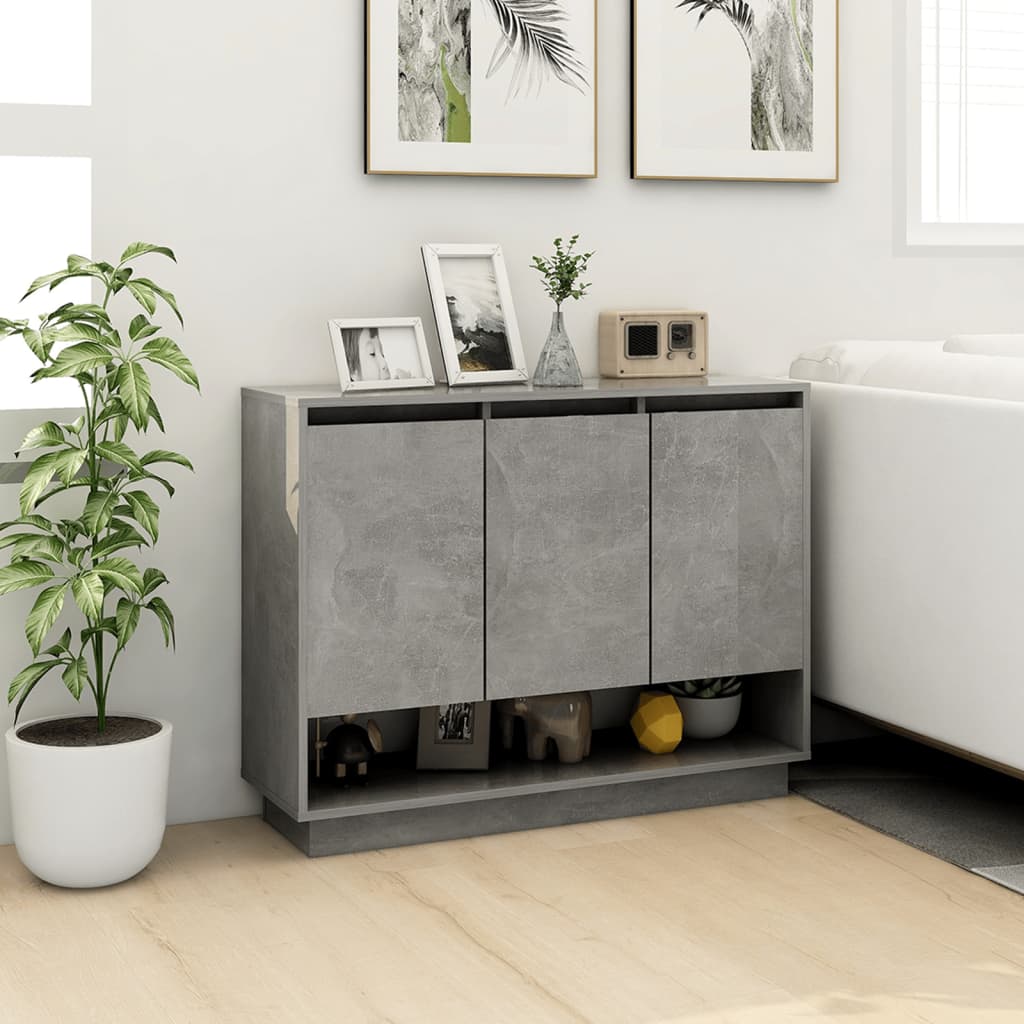 Sideboard Betongrau 97x31x75 cm Holzwerkstoff