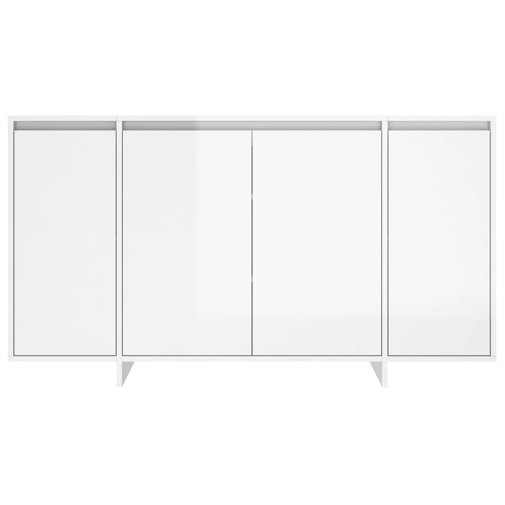 Sideboard Hochglanz-Weiß 135x41x75 cm Holzwerkstoff
