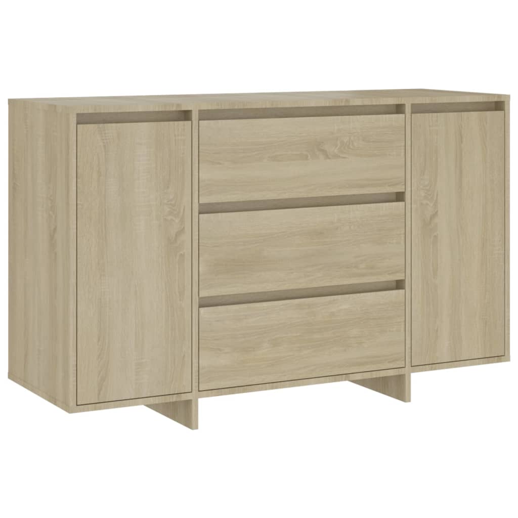 Sideboard 3 Schubladen Sonoma-Eiche 120x41x75 cm Holzwerkstoff