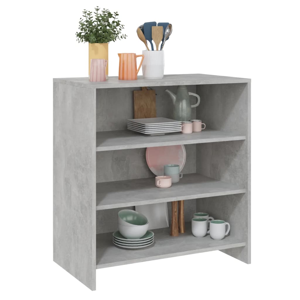 Sideboard Betongrau 70x40,5x75 cm Holzwerkstoff