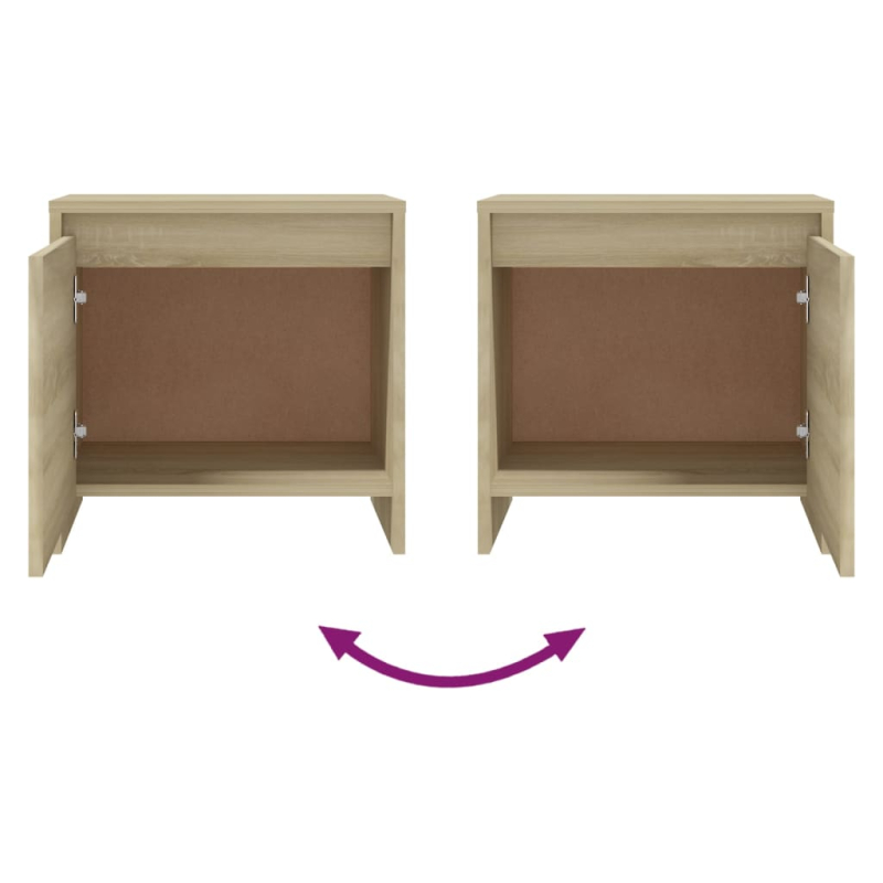 Nachttisch Sonoma-Eiche 45x34x44,5 cm Holzwerkstoff