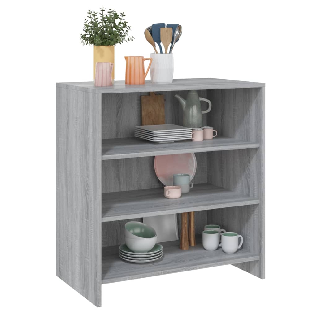 Sideboard Grau Sonoma 70x40,5x75 cm Holzwerkstoff