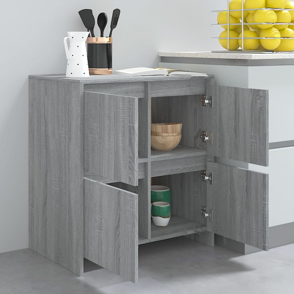 Sideboard Grau Sonoma 70x41x75 cm Holzwerkstoff