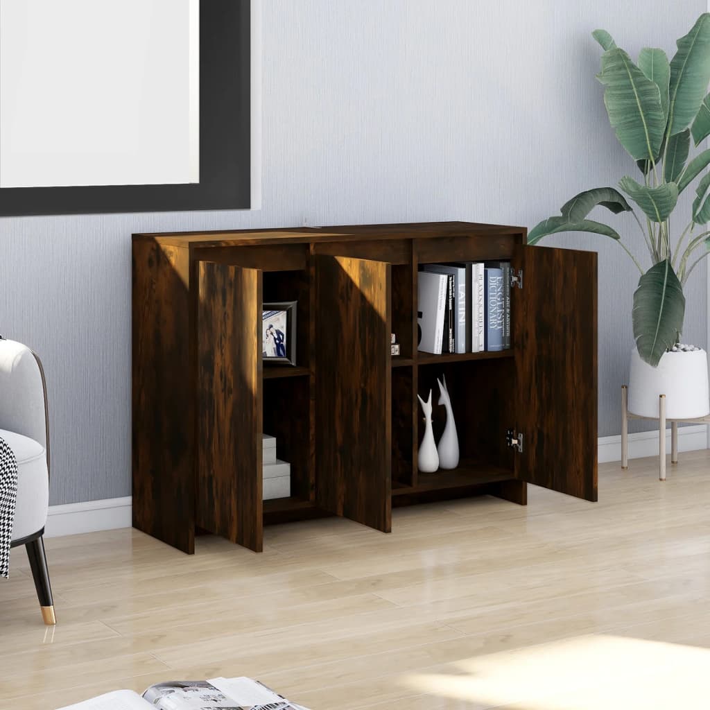 Sideboard Räuchereiche 102x33x75 cm Holzwerkstoff
