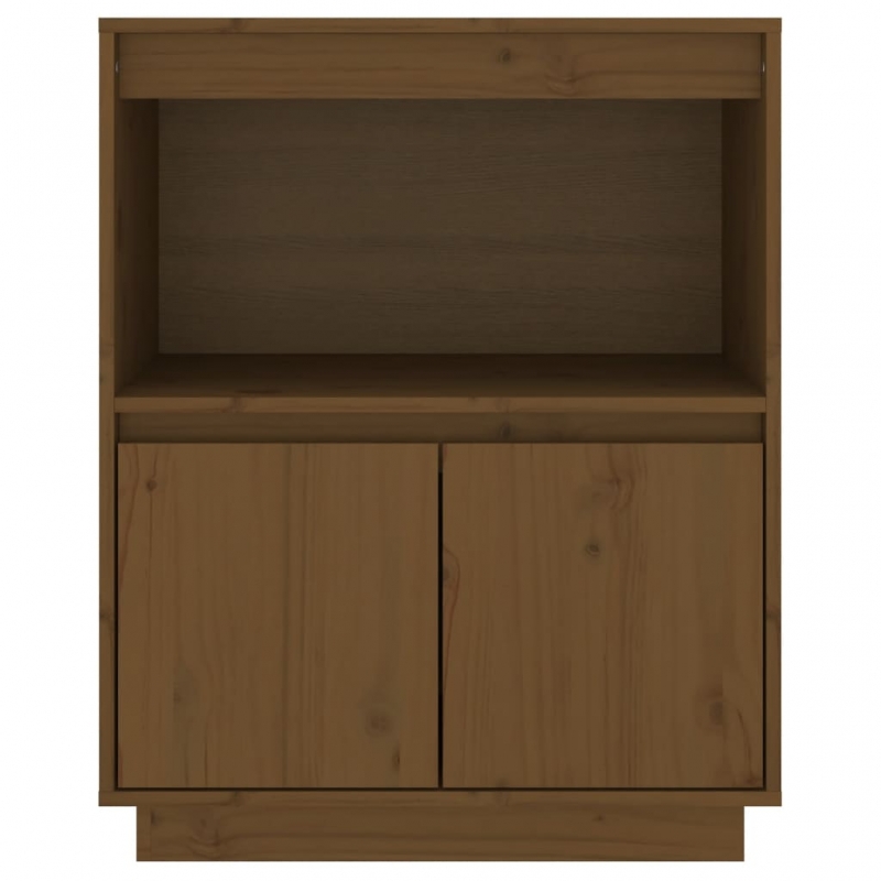 Sideboard Honigbraun 60x34x75 cm Massivholz Kiefer