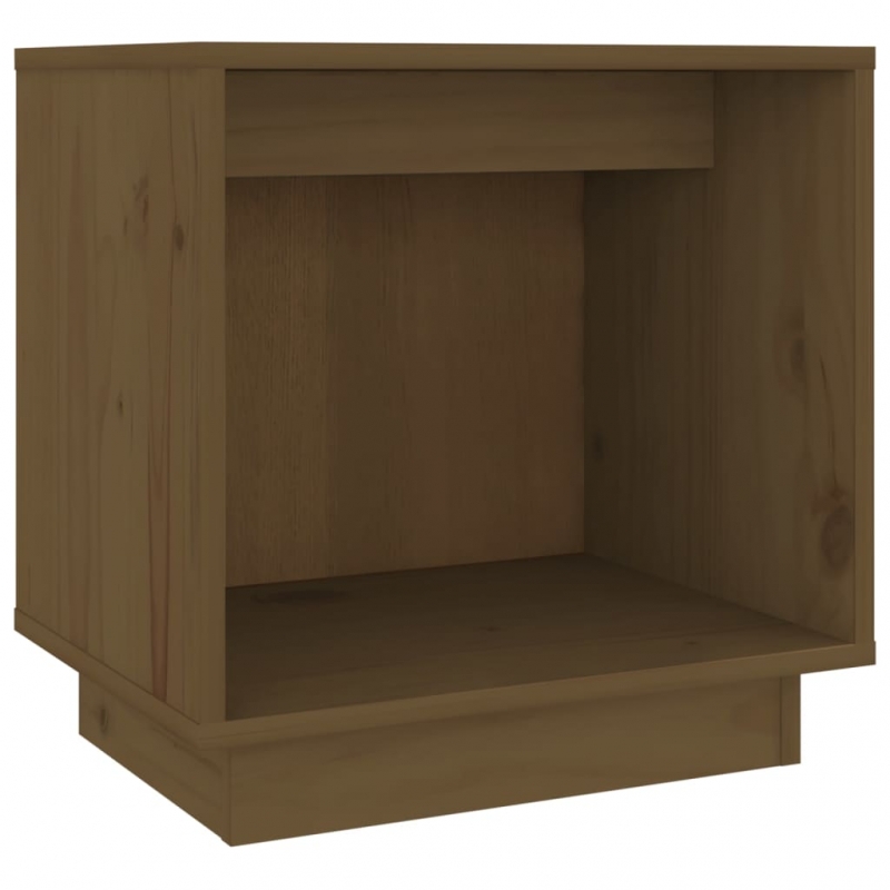 Nachttische 2 Stk. Honigbraun 40x30x40 cm Massivholz Kiefer