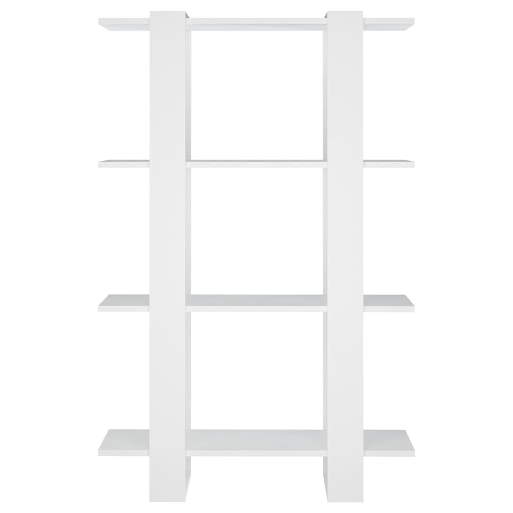 Bücherregal/Raumteiler Weiß 80x30x123,5 cm