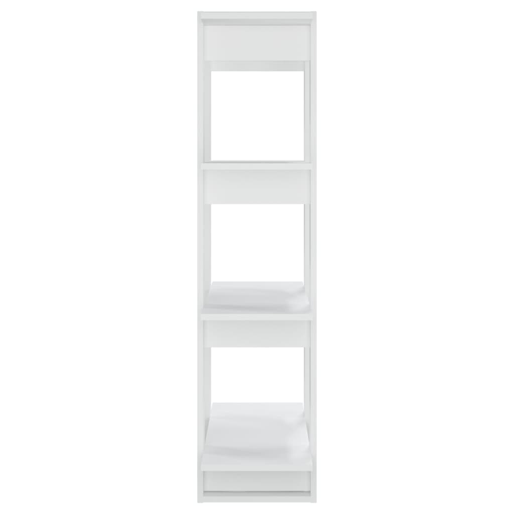 Bücherregal/Raumteiler Weiß 80x30x123,5 cm