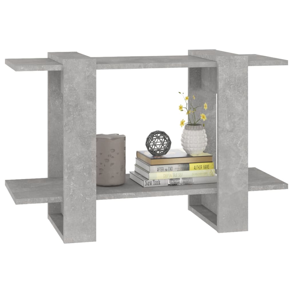 Bücherregal/Raumteiler Betongrau 80x30x51 cm