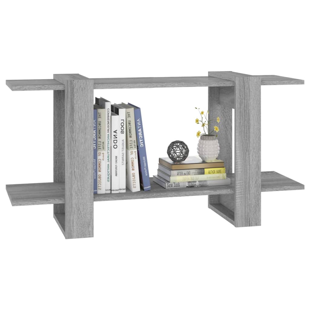 Bücherregal Grau Sonoma 100x30x51 cm Holzwerkstoff