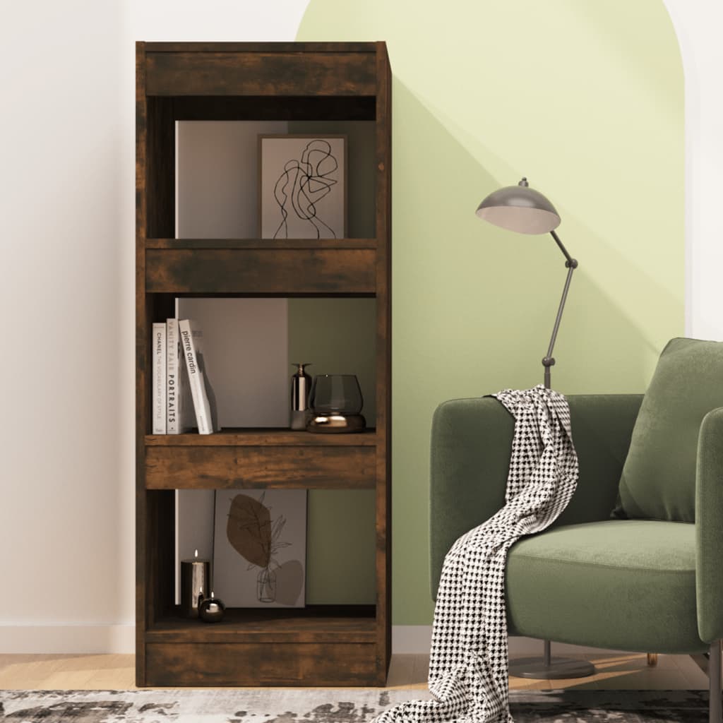 Bücherregal/Raumteiler Räuchereiche 40x30x103 cm Holzwerkstoff