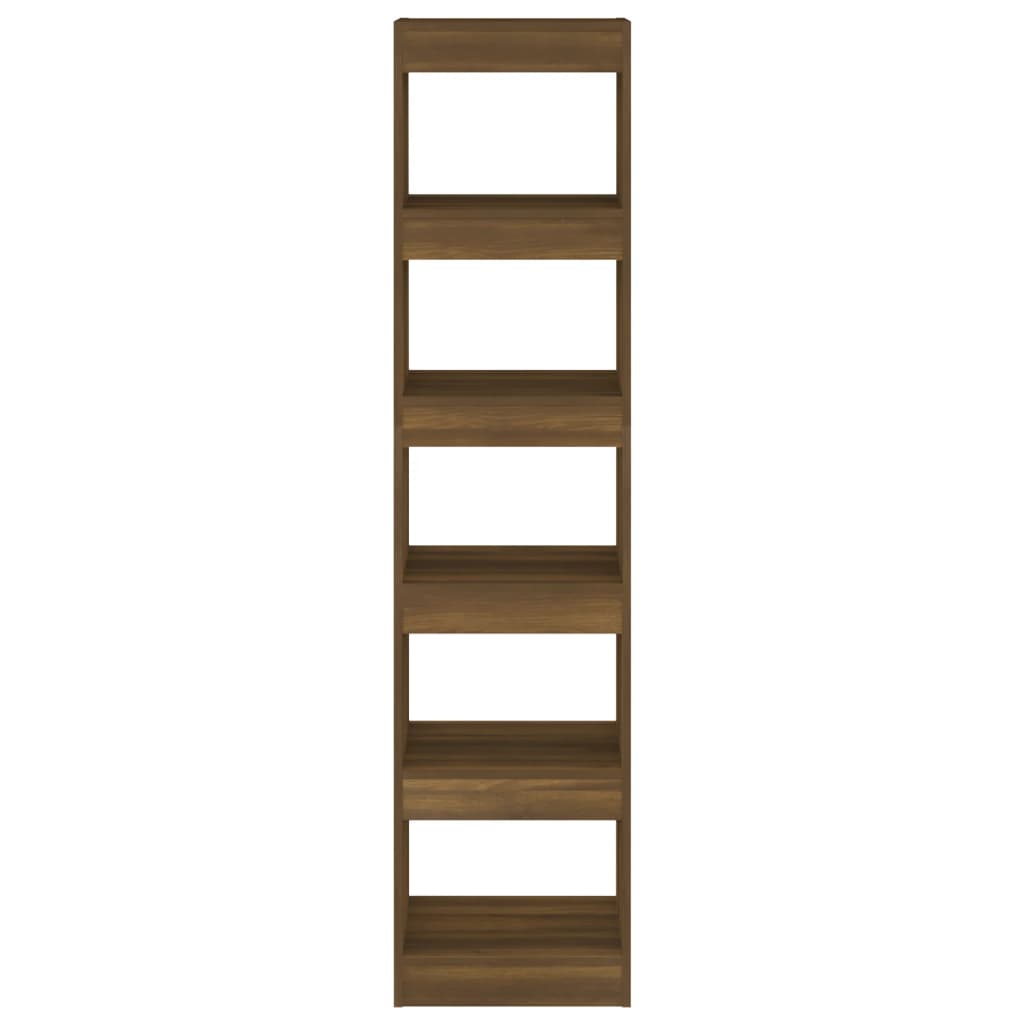 Bücherregal/Raumteiler Braun Eichen-Optik 40x30x166 cm