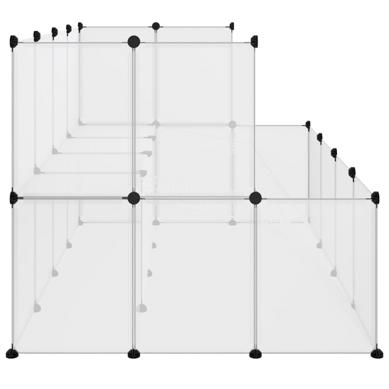 Kleintierkäfig Transparent 143x107x93 cm PP und Stahl