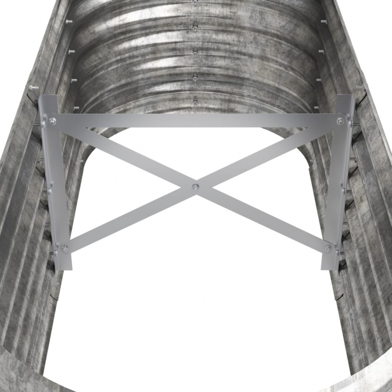 Pflanzkübel Pulverbeschichteter Stahl 114x40x36 cm Silbern