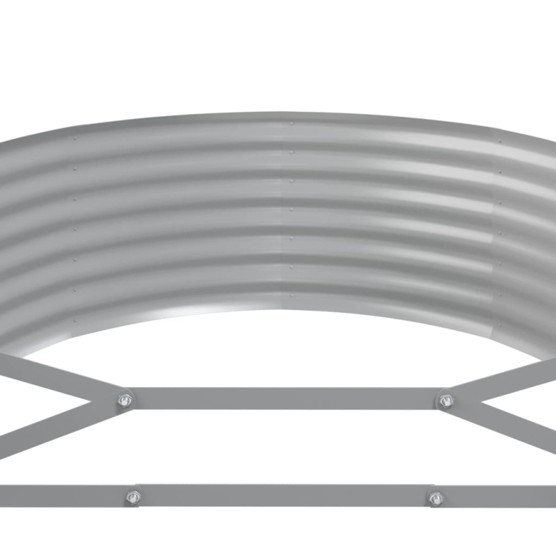 Hochbeet Pulverbeschichteter Stahl 322x100x36 cm Braun
