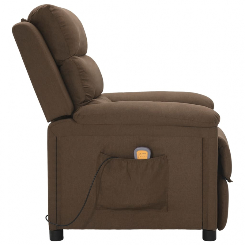 Massagesessel Braun Stoff