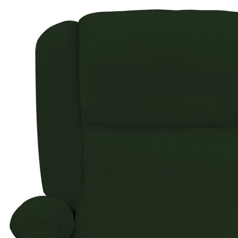 Massagesessel Dunkelgrün Samt