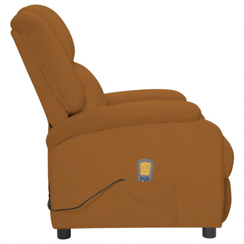 Massagesessel Braun Samt