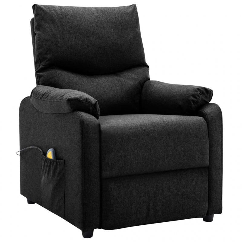 Massagesessel Schwarz Stoff