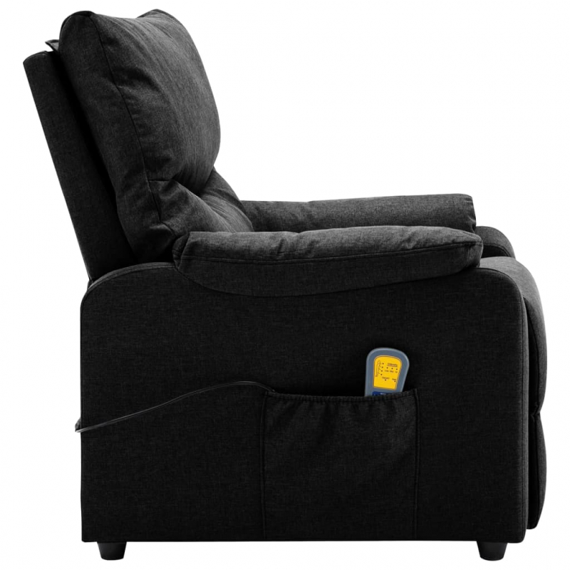 Massagesessel Schwarz Stoff