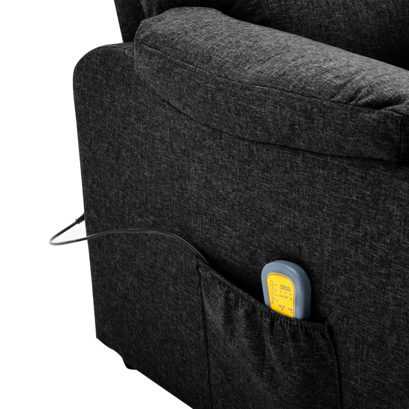 Massagesessel Schwarz Stoff