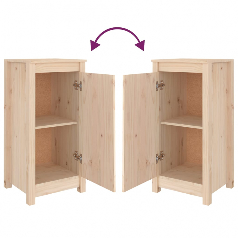 Sideboard 39x35x80 cm Massivholz Kiefer