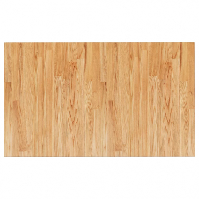 Waschtischplatte Hellbraun 100x60x1,5 cm Massivholz Behandelt